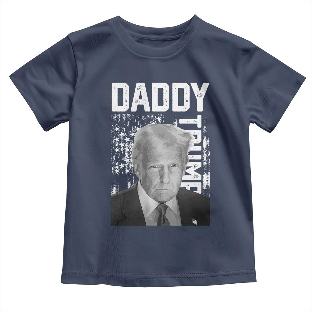 Daddy Trump Toddler T Shirt Patriotic American Flag TS02 Navy Print Your Wear