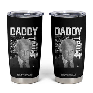 Daddy Trump Tumbler Cup Patriotic American Flag TS02 Black Print Your Wear
