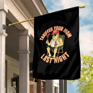 Funny Trump Tariff Daddy BBQ Garden Flag Tariffed Your Mom Last Night Political Cookout Meme TS02 Print Your Wear