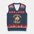 Funny Trump Tariff Daddy BBQ V-Neck Knit Sweater Vest Tariffed Your Mom Last Night Political Cookout Meme TS02 Navy Red Print Your Wear