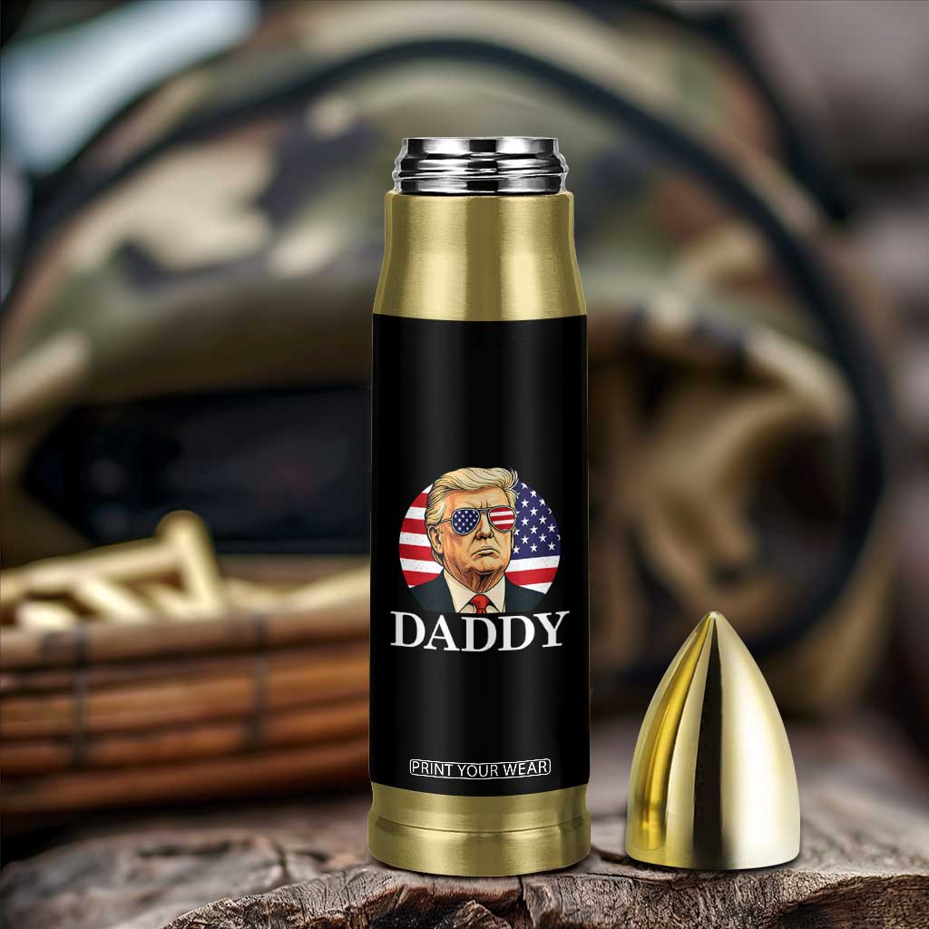 Patriotic Trump Daddy Bullet Tumbler American Flag Sunglasses TS02 Print Your Wear