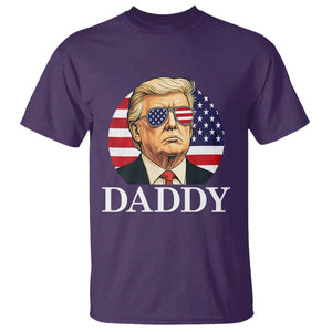 Patriotic Trump Daddy T Shirt American Flag Sunglasses TS02 Purple Print Your Wear