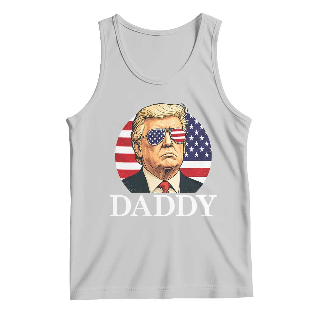 Patriotic Trump Daddy Tank Top American Flag Sunglasses TS02 Ash Print Your Wear