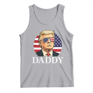 Patriotic Trump Daddy Tank Top American Flag Sunglasses TS02 Athletic Heather Print Your Wear