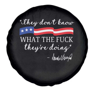 They Dont Know WTF They Are Doing Spare Tire Cover Red White Blue TS02 Print Your Wear