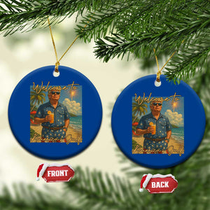 Welcome To Americas Gulf Ceramic Ornament Funny Trump Americana Retro Summer Vibe TS02 1pc Blue Print Your Wear