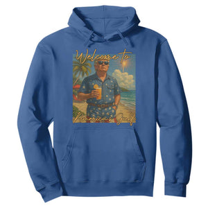 Welcome To Americas Gulf Hoodie Funny Trump Americana Retro Summer Vibe TS02 Royal Blue Print Your Wear
