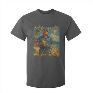 Welcome To Americas Gulf T Shirt For Kid Funny Trump Americana Retro Summer Vibe TS02 Dark Heather Print Your Wear