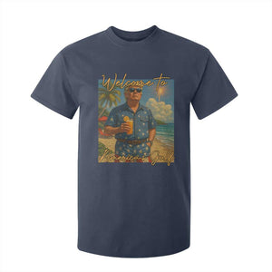 Welcome To Americas Gulf T Shirt For Kid Funny Trump Americana Retro Summer Vibe TS02 Navy Print Your Wear