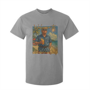 Welcome To Americas Gulf T Shirt For Kid Funny Trump Americana Retro Summer Vibe TS02 Sport Gray Print Your Wear