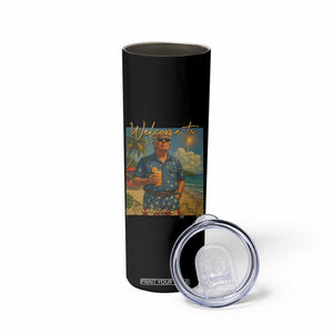 Welcome To Americas Gulf Skinny Tumbler Funny Trump Americana Retro Summer Vibe TS02 Print Your Wear
