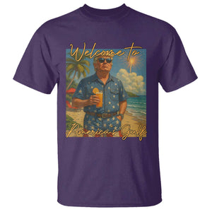 Welcome To Americas Gulf T Shirt Funny Trump Americana Retro Summer Vibe TS02 Purple Print Your Wear