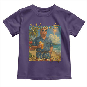 Welcome To Americas Gulf Toddler T Shirt Funny Trump Americana Retro Summer Vibe TS02 Purple Print Your Wear