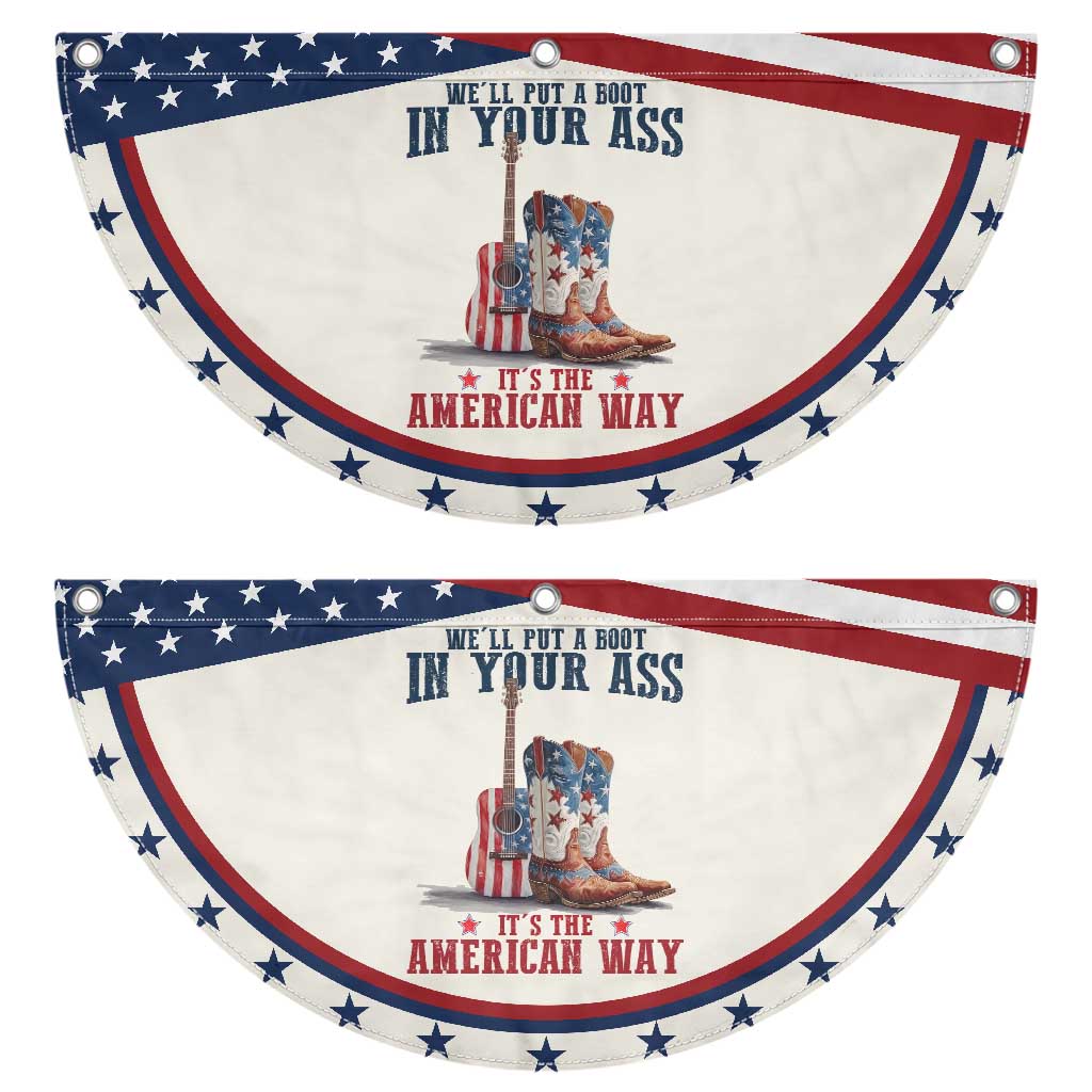 Funny Boot in Your Ass American Way Patriotic Fan Flag Country Style USA Pride