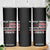 Peace Through Strength Skinny Tumbler Patriotic Midnight Hammer Jet American Flag TS02 Print Your Wear