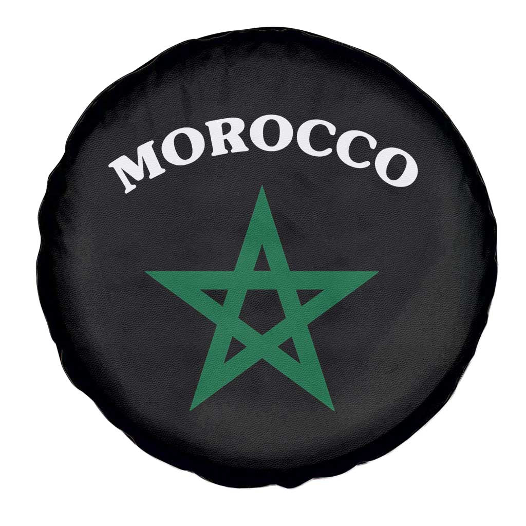 Morocco Pride Flag Star Spare Tire Cover Patriotic Moroccan Heritage Souvenir TS02 Print Your Wear