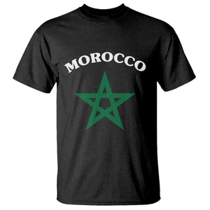 Morocco Pride Flag Star T Shirt Patriotic Moroccan Heritage Souvenir TS02 Black Print Your Wear