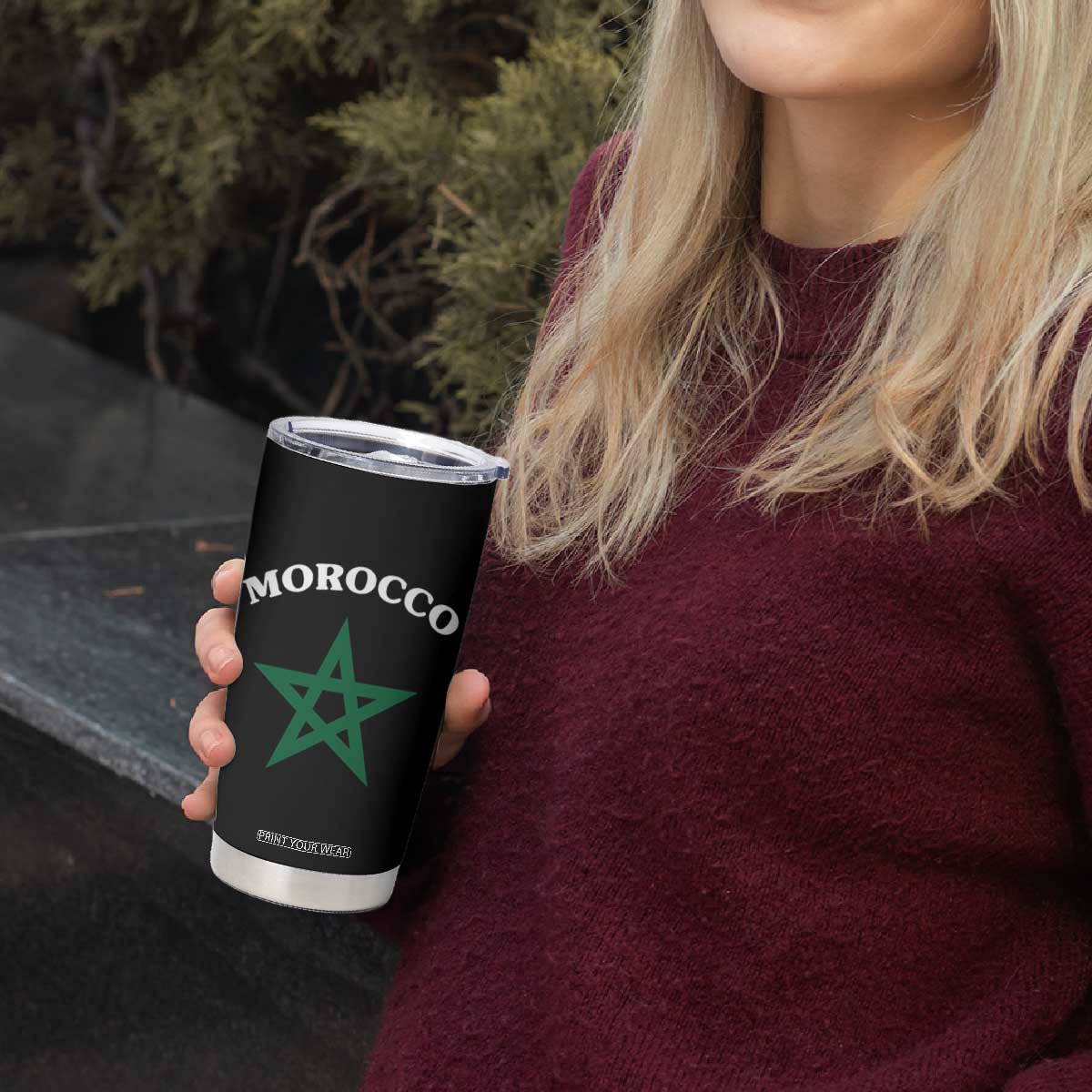 Morocco Pride Flag Star Tumbler Cup Patriotic Moroccan Heritage Souvenir TS02 Print Your Wear