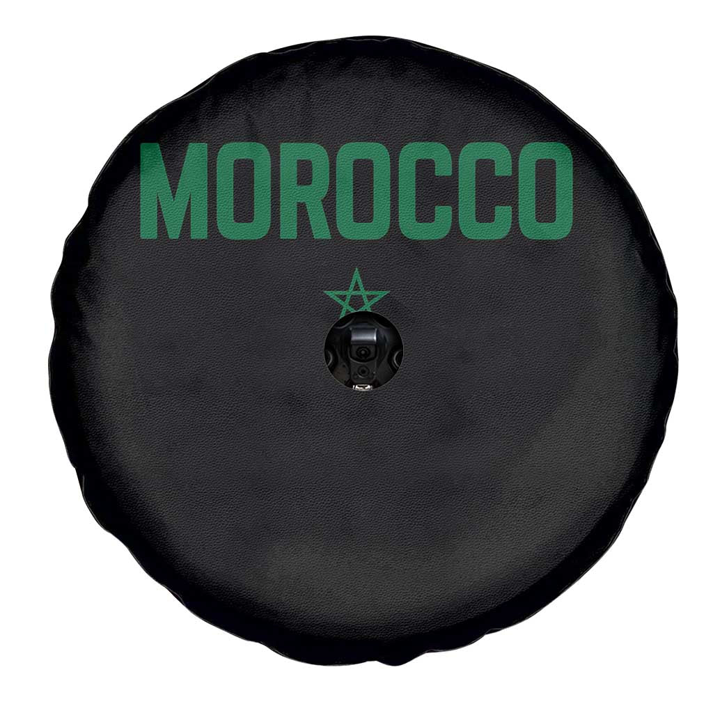 Morocco Star Flag Minimalist Moroccan Pride Spare Tire Cover TS02 Print Your Wear