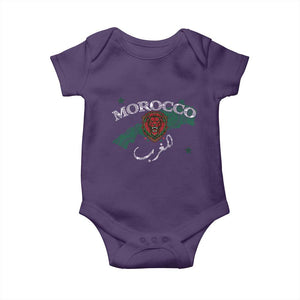 Morocco Lion Maghrib Moroccan Spirit Heritage Baby Onesie TS02 Purple Print Your Wear