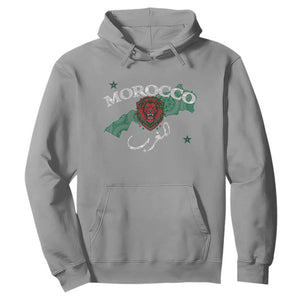 Morocco Lion Maghrib Moroccan Spirit Heritage Hoodie TS02 Sport Gray Print Your Wear
