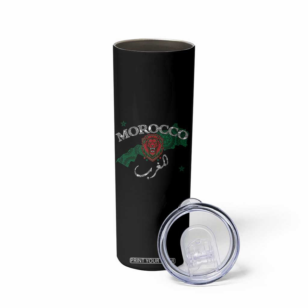Morocco Lion Maghrib Moroccan Spirit Heritage Skinny Tumbler TS02 Print Your Wear