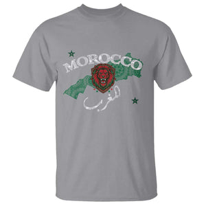 Morocco Lion Maghrib Moroccan Spirit Heritage T Shirt TS02 Sport Gray Print Your Wear