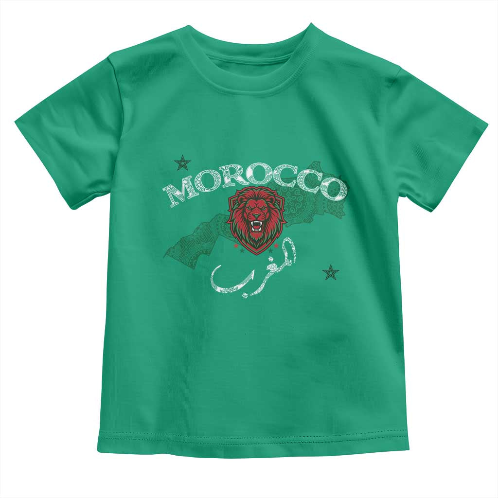 Morocco Lion Maghrib Moroccan Spirit Heritage Toddler T Shirt TS02 Irish Green Print Your Wear