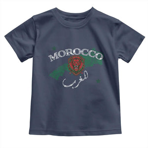 Morocco Lion Maghrib Moroccan Spirit Heritage Toddler T Shirt TS02 Navy Print Your Wear