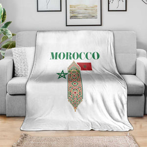 Traditional Moroccan Mosaic Archway Graphic Throw Blanket Morocco Architecture Tile Pattern TS02 Print Your Wear