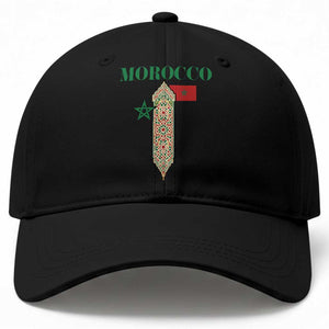 Traditional Moroccan Mosaic Archway Graphic Baseball Cap Morocco Architecture Tile Pattern TS02 Print Your Wear