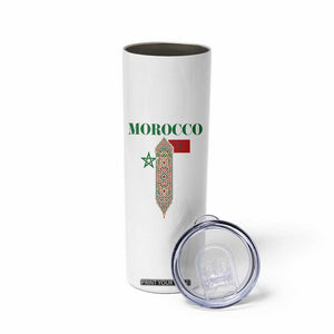 Traditional Moroccan Mosaic Archway Graphic Skinny Tumbler Morocco Architecture Tile Pattern TS02 Print Your Wear