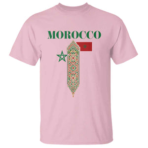 Traditional Moroccan Mosaic Archway Graphic T Shirt Morocco Architecture Tile Pattern TS02 Light Pink Print Your Wear
