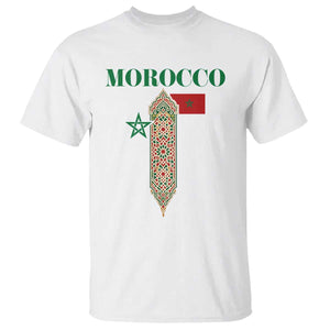 Traditional Moroccan Mosaic Archway Graphic T Shirt Morocco Architecture Tile Pattern TS02 White Print Your Wear