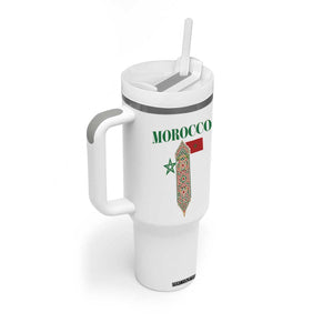 Traditional Moroccan Mosaic Archway Graphic Tumbler With Handle Morocco Architecture Tile Pattern TS02 Print Your Wear