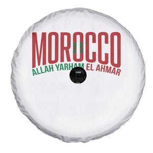 Morocco Flag Pride Allah Yarham El Ahmar Spare Tire Cover Moroccan Soccer Football Fans Gift TS02 Print Your Wear