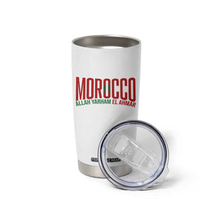 Morocco Flag Pride Allah Yarham El Ahmar Tumbler Cup Moroccan Soccer Football Fans Gift TS02 Print Your Wear
