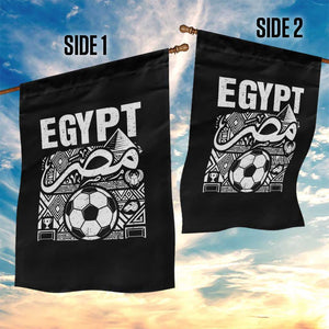 Egypt Soccer Misr Pride Arabic Calligraphy Garden Flag Egyptian Football Fans Ancient Pyramid Heritage Graphic TS02 Print Your Wear