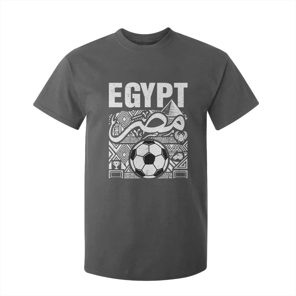 Egypt Soccer Misr Pride Arabic Calligraphy T Shirt For Kid Egyptian Football Fans Ancient Pyramid Heritage Graphic TS02 Print Your Wear