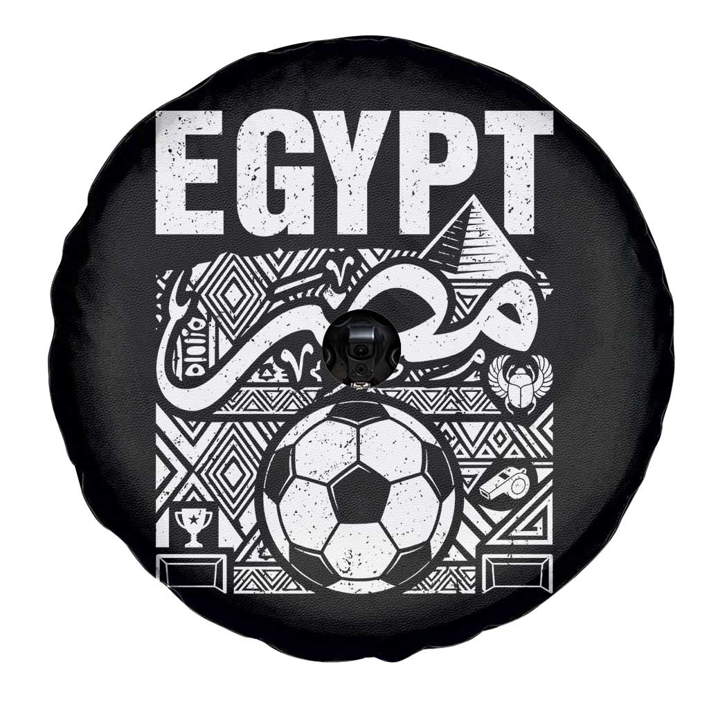 Egypt Soccer Misr Pride Arabic Calligraphy Spare Tire Cover Egyptian Football Fans Ancient Pyramid Heritage Graphic TS02 Print Your Wear