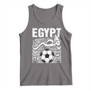 Egypt Soccer Misr Pride Arabic Calligraphy Tank Top Egyptian Football Fans Ancient Pyramid Heritage Graphic TS02 Deep Heather Print Your Wear