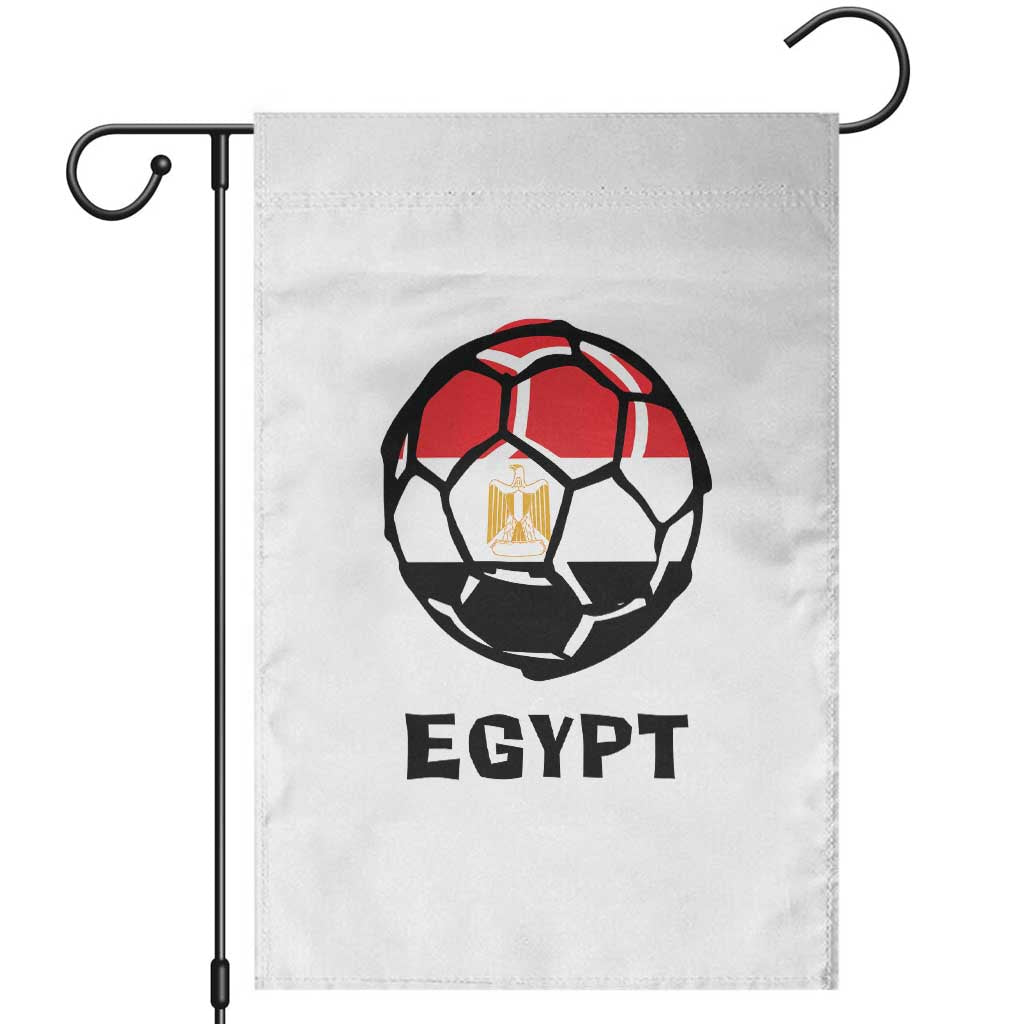 Egyptian Flag Soccer Ball Graphic Garden Flag Egypt Pride Sports Football Fans Match Day TS02 White Print Your Wear