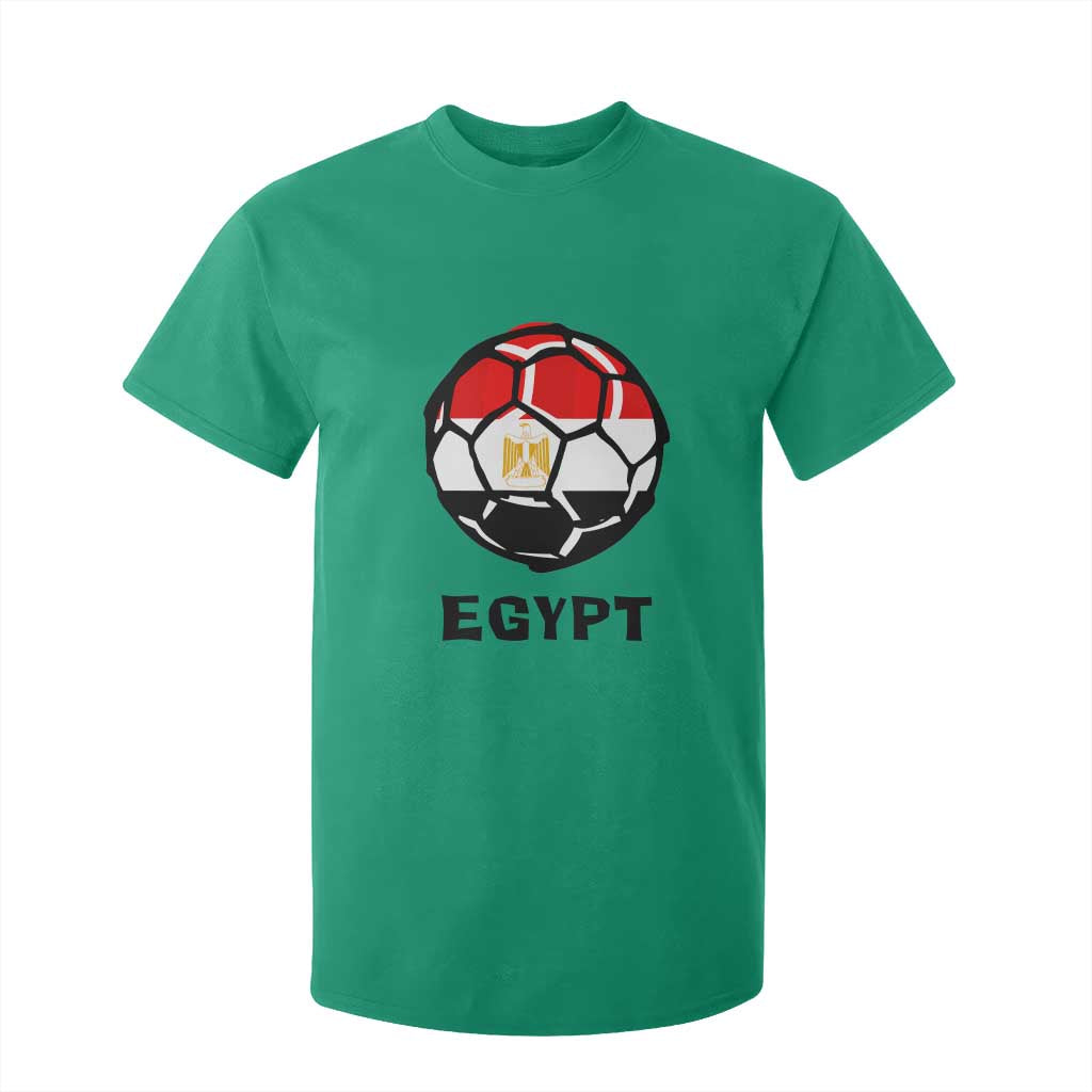 Egyptian Flag Soccer Ball Graphic T Shirt For Kid Egypt Pride Sports Football Fans Match Day TS02 Irish Green Print Your Wear