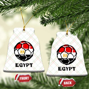 Egyptian Flag Soccer Ball Graphic Ceramic Ornament Egypt Pride Sports Football Fans Match Day TS02 Print Your Wear