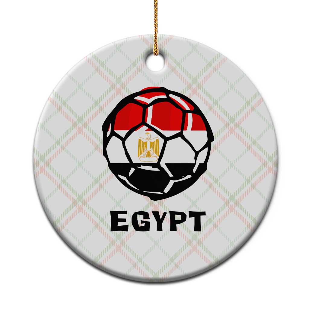 Egyptian Flag Soccer Ball Graphic Ceramic Ornament Egypt Pride Sports Football Fans Match Day TS02 1pc Christmas Plaid Print Your Wear