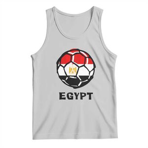 Egyptian Flag Soccer Ball Graphic Tank Top Egypt Pride Sports Football Fans Match Day TS02 Ash Print Your Wear