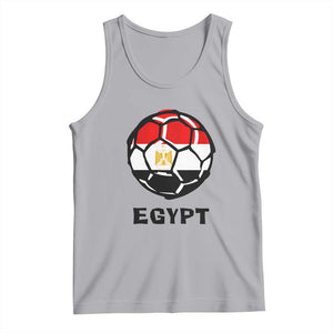 Egyptian Flag Soccer Ball Graphic Tank Top Egypt Pride Sports Football Fans Match Day TS02 Athletic Heather Print Your Wear