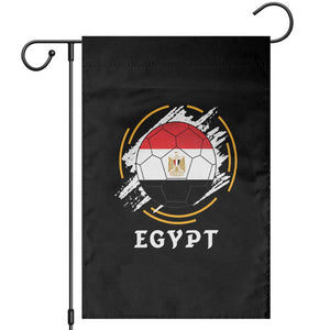 Egyptian Flag Soccer Ball Splatter Graphic Garden Flag Egypt Pride Sports Football Fans Match Day TS02 Black Print Your Wear