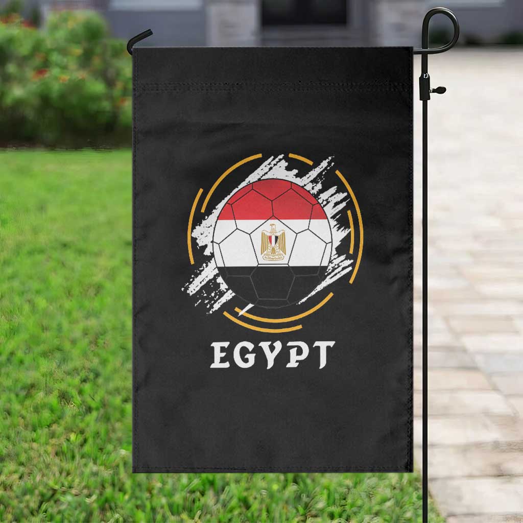 Egyptian Flag Soccer Ball Splatter Graphic Garden Flag Egypt Pride Sports Football Fans Match Day TS02 Print Your Wear