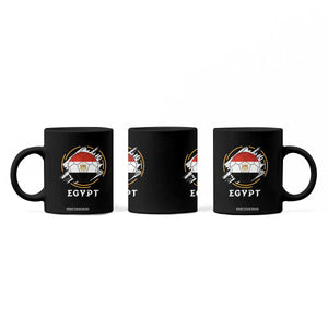 Egyptian Flag Soccer Ball Splatter Graphic Coffee Mug Egypt Pride Sports Football Fans Match Day TS02 Print Your Wear